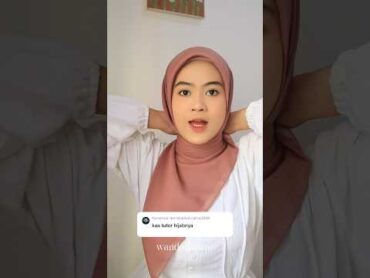 Hijab ko nyekik leher? hijabsegiempat tutorialhijab youtubeshorts