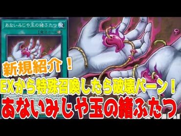 新規紹介！あないみじや玉の緒ふたつ！EXから特殊召喚したら破壊バーンの装備魔法！ターン制限はない！？【遊戯王】