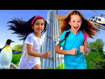 ناستيا وإيفلين مغامرة  الصيفية في دبي