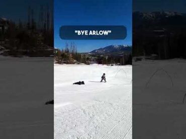 Savage 2 Year Old Skiier cute funny ski