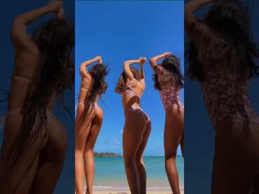 Girls Dancing at the Beach shorts