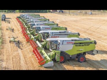 XXXL Barley Harvest in Hungary "2025" 10x Claas Lexion 20x John Deere tractors [Árpa Aratás 2025]