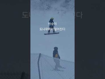 원숭이도 나무에서 떨어진다 ski monkey ski snowboard