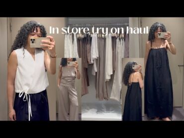 In store try on haul  COS  Uniqlo  The White Company