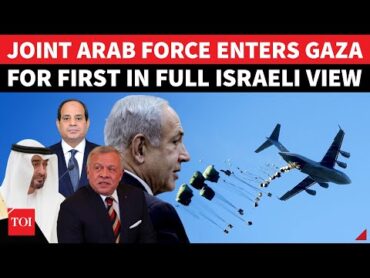 Arab Air Force Enters Gaza For First Time; Rare Scenes Over Gaza, IDF Jets Watch From Distance