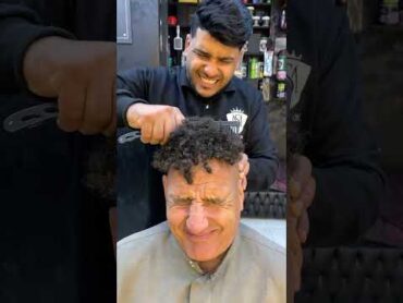 اسرع حلق شعر في العالم😂✂️💈 funny fun barber explore shorts shortvideo  fyp viral