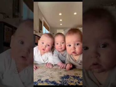 سه قلو   دوقلو همسان نی نی   بچه کیوت baby babygirl twice thirdeye نینی بچه سه قلو دوقلو