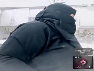 huge ssbbw model  arab niqab woman in black dress