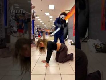 NO FEAR TWERK!! Michael, Merrick & @CorinneJoy Shorts (Thanks @spirithalloween for having us!)