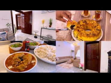 روتين صباحي محفز 🧊🌼سر لمعان الابواب خور عبدالله عراقي كيكة الدهنيه🥮 بابسط طريقة مشاهدة ممتعة