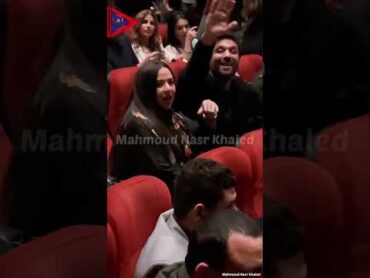 رومانسية حسن الرداد وايمي سمير غانم ❤️ في السينما  العرض الخاص فيلم تحت تهديد السلاح