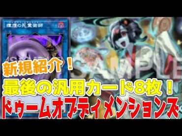 新規紹介！ドゥームオブディメンションズ！最後に判明した汎用カード８枚！！！【遊戯王】