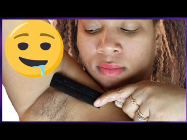 Combing and Playing  Armpit Hair
