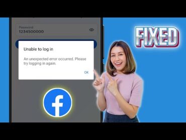 Facebook Unable To Login Problem  An Unexpected Error Occurred Please Try Logging In Again (2025)