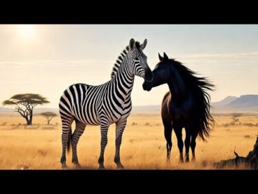 قصة تزاوج الحمير الوحشي في الطبيعة Zebra mating in nature shorts  الطبيعة animals animalsvideo