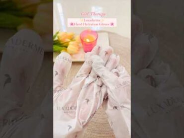 Girl Therapy 🎀 with Luxaderme Hand Hydration Gloves🧚‍♀️ selfcare youtubeshorts shorts