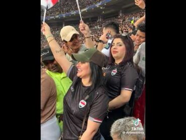 ام اللول تشجع المنتخب العراقي في البصره 2024