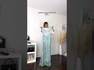 I got a transparent dress and... it absolutely ate shorts