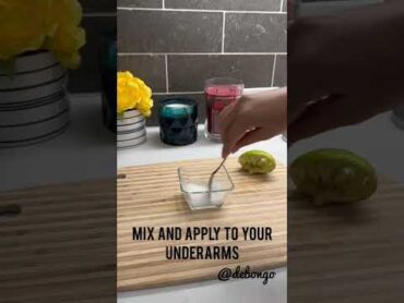 Underarms Bad Smell Removal At Home  Armpit Body Odor Remove Home Remedies homeremedy diy beauty