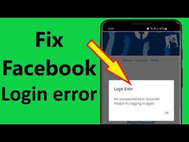 Fix Facebook “Login Error an unexpected error occurred please try logging in again”  Howtosolveit