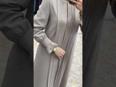 فستان للمحجبات عبايات محجبات تركيا محجبات انيقات فساتين ناعمة فستان طويل  ملابس صيفية2024