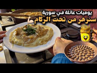 صباح رايق بنص الشام🔥وجبة غربية بالصلصة البيضاء👌بسكويت حبات القهوة ذايبة ذوبااان☕️