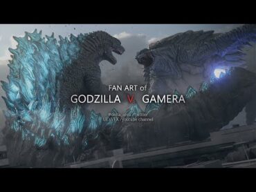 FAN ART of GODZILLA V. GAMERA   /  ファンアートゴジラV.ガメラ