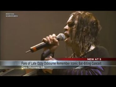Fans of late Ozzy Osbourne recall iconic batbiting concert in Des Moines