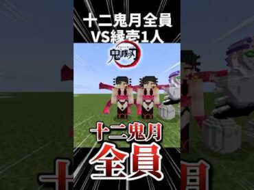 【マインクラフト】鬼舞辻無惨&実装済み十二鬼月全員&累の家族全員vs縁壱！マイクラ マインクラフト minecraft 鬼滅の刃