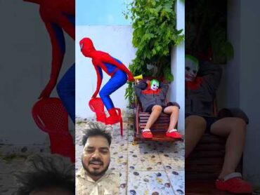 Swap between Spiderman and Joker shorts