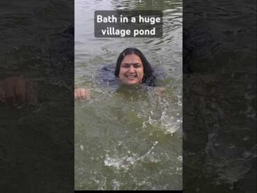 21 Bath with women weaver in their village pond rhythmsofindia ytshorts
