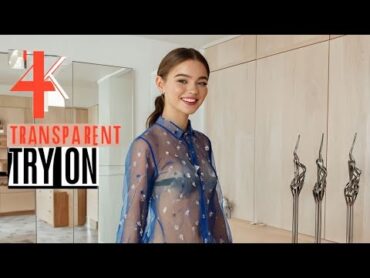 4K Transparent TryOn Haul  See Through Lingerie & Bikini Try On  Sheer Lingerie Try On (2025) 1k