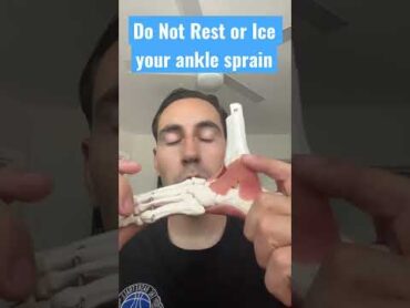 Find out why you should not rest your ankle sprain shorts