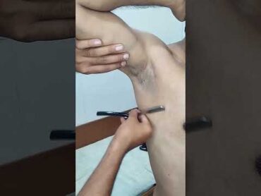 ✅ Satisfying Armpit Shaving ASMR  CloseUp Razor