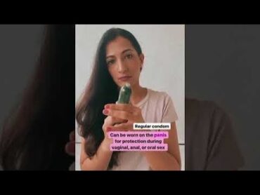 CONDOMS Demo  using fruit & vegetables  Leeza Mangaldas