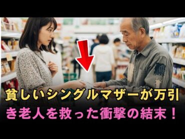 貧しいシングルマザーが万引き老人を救った衝撃の結末！奇跡の優しさに涙が止まらない【実話】