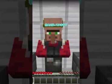 【マイクラ】村人ゾンビを一瞬で治療する方法⁉【マインクラフト】 Shorts minecraft ななきち まいくら 裏技