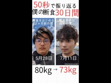僕の断食30日間の記録を50秒で振り返ってみた【I look back on my 30day fasting record in 50 seconds.】