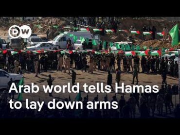 Arab states back call for Hamas to disarm  DW News