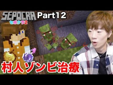 【セポクラ2】Part12  急遽撮影した村人ゾンビ治療で大苦戦www【マインクラフト / マイクラ】【セイキンゲームズ】