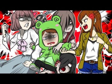 「ハック争奪戦」同時に6人の女に好かれるとどうなるのか？【怖い話】【アニメ】【都市伝説】