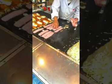 屋台で食うお好み焼きが最高説 shorts